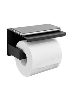 Generic Adhesive Toilet Paper Holder with Shelf Wall Mounted, SUS304  Stainless Steel Toilet Paper Roll Holder