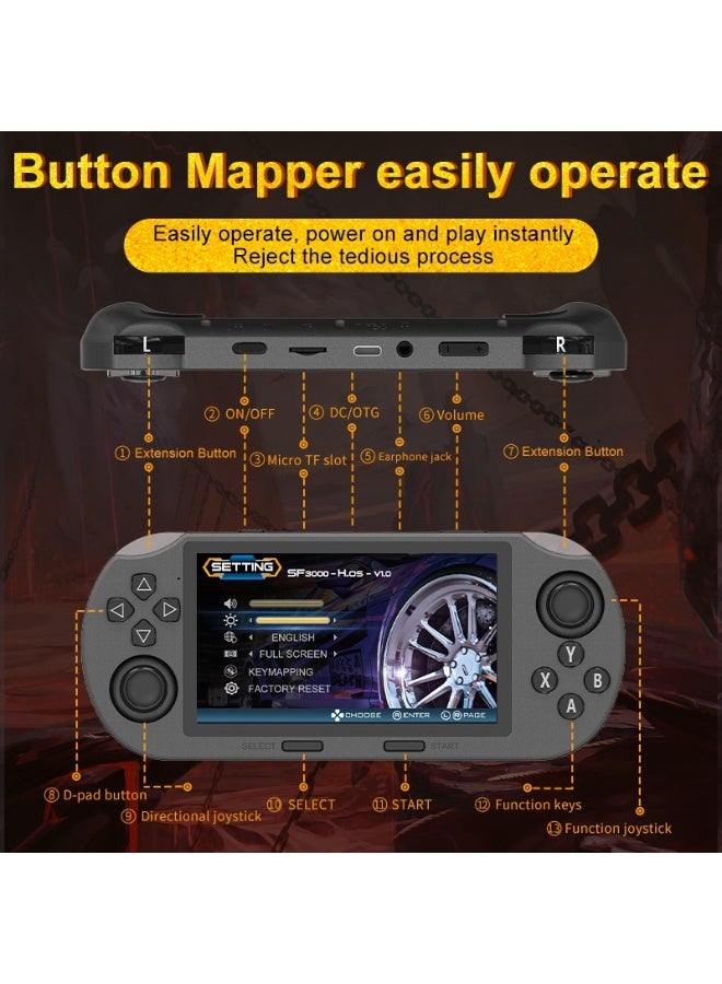 SF3000 Retro Handheld Video Game Console with 20000+ Games ,Classic Games Pocket Player with 4.5 Inch IPS Screen, 3000mAh Long Battery Life,Gift - Image 5