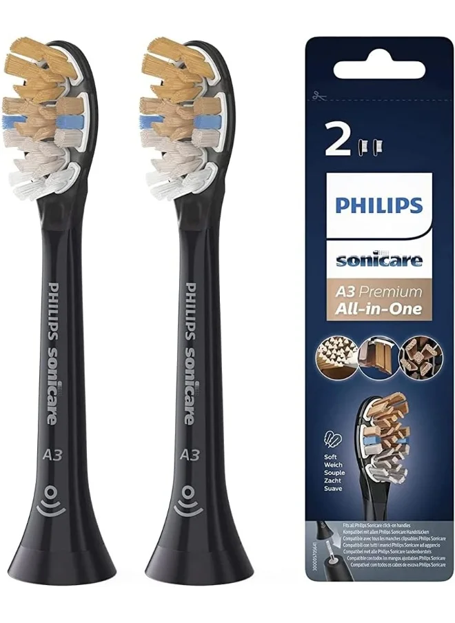 فيليبس سونيكير Premium All-in-One Brush Head for Complete Care -Pack of 2, HX9092/96,