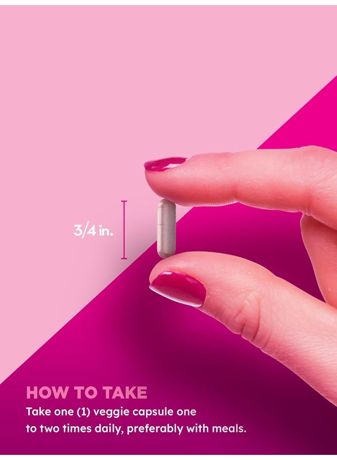 PINK بروبيوتيك الوردي للنساء | 50 كبسولة نباتية | 5 مليار وحدة تشكيلية | بالإضافة إلى التوت البري | مكمل نباتي، غير معدل وراثيًا وخالي من الغلوتين - Image 3