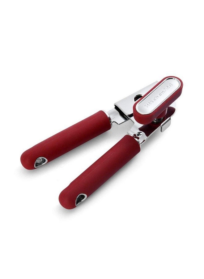 KitchenAid Classic Multifunction Can Opener and Bottle Opener Easy to Use, Razor Sharp Stainless Steel Cutting Wheel, Soft Ergonomic Handles, Soft Red - Image 2