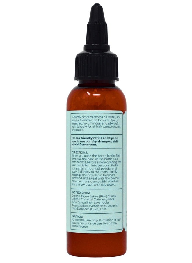 Hair Dance - Dry Shampoo Volume Powder | Natural & Organic Ingredients | Non-Aerosol | Made in USA | Talc & Corn Free | For Blonde and Dark Hair | Lavender Oil Scented | 1 Ounce - Image 1