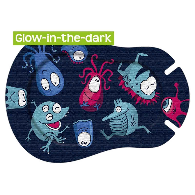 Ortopad أورطوباد® بامبو للأولاد، لاصقات عيون لاصقة، 30/عبوة، حجم عادي، شاحنة وحش، تتلألأ في الظلام، شاحنة إطفاء - Image 2