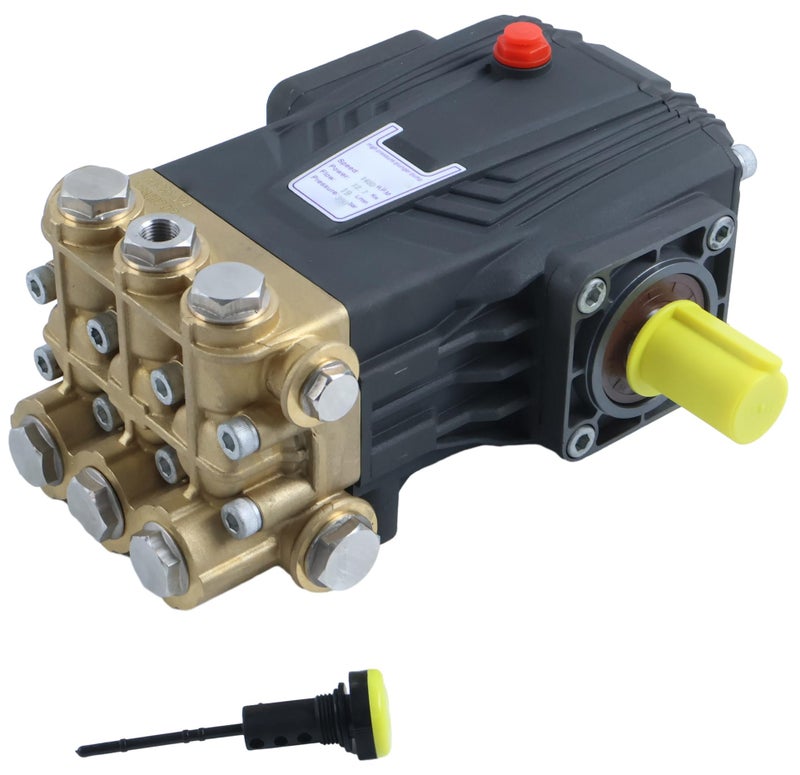 LSSOCH Pressure Washer Triplex Pump TSS1511 TS1511 24mm Solid Shaft 3500 PSI 40 GPM 1450 RPM - Image 2