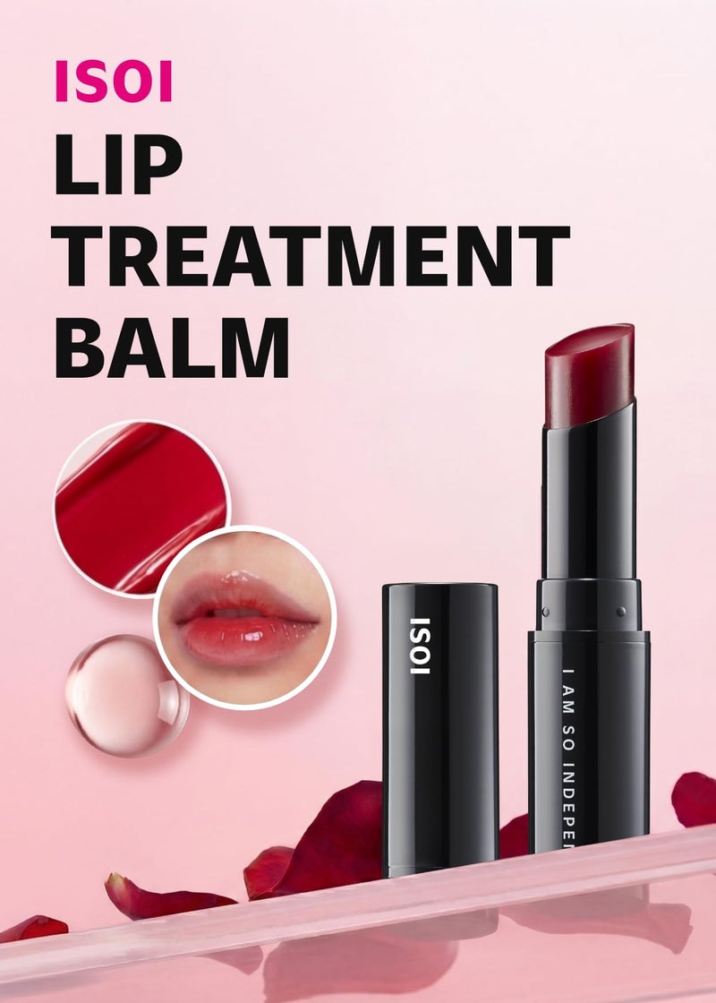 ISOI Bulgarian Rose Lip Treatment Balm (Pure Red) â€“ Hydrating & Tinted Lip Balm for Dry Lips, Korean Skincare (0.18 oz, 5g) - Image 2