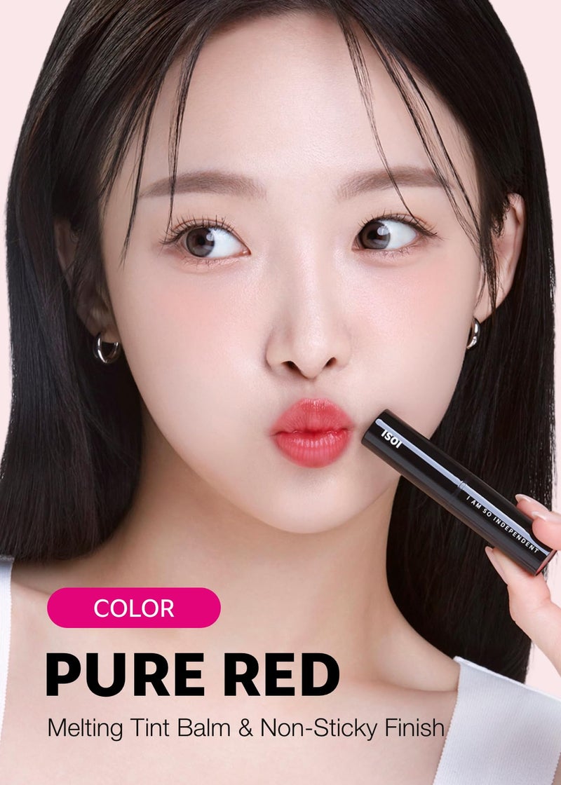 ISOI Bulgarian Rose Lip Treatment Balm (Pure Red) â€“ Hydrating & Tinted Lip Balm for Dry Lips, Korean Skincare (0.18 oz, 5g) - Image 4