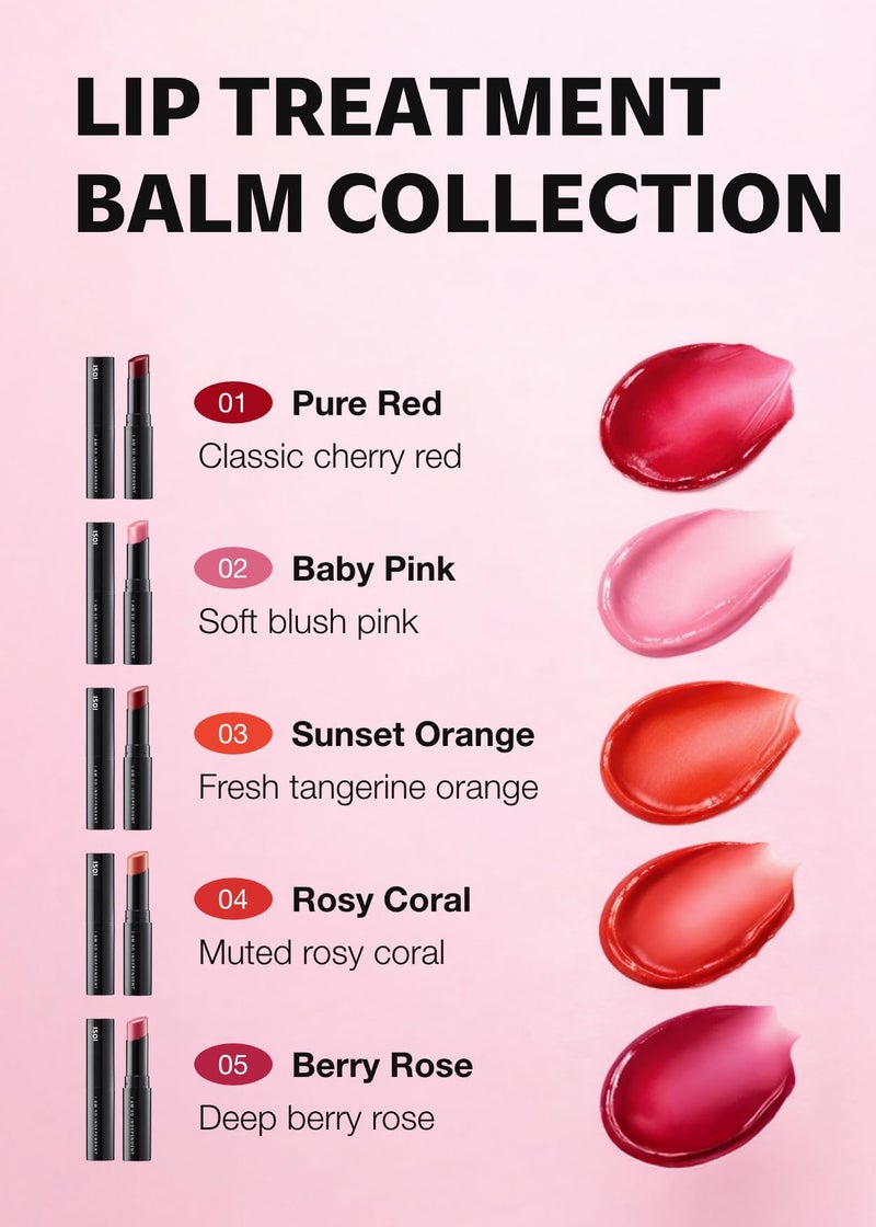 ISOI Bulgarian Rose Lip Treatment Balm (Pure Red) â€“ Hydrating & Tinted Lip Balm for Dry Lips, Korean Skincare (0.18 oz, 5g) - Image 5