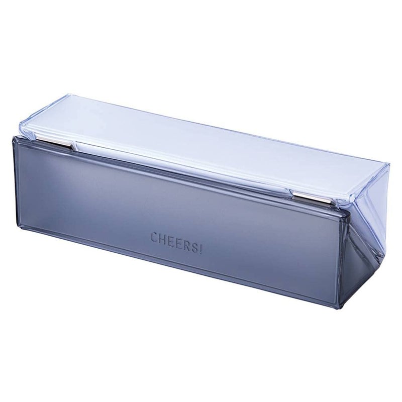 KING JIM KINGJIM CH2182T Cheers Square Pen Case Gray - Image 2