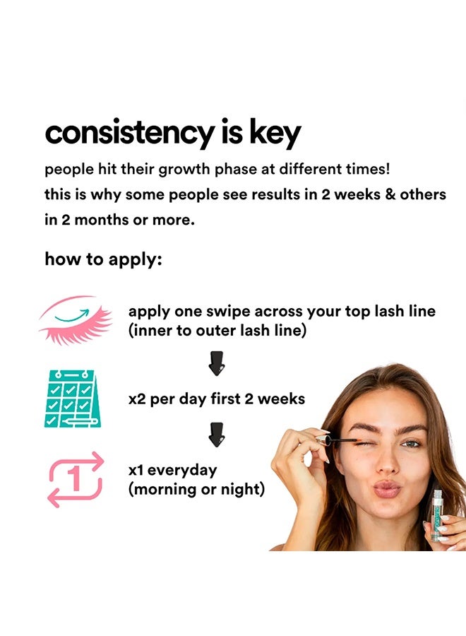 NuOrganic Cosmetics Cosmic Lash Serum Without Prostaglandins 8ml, Eyelash Growth Serum for Thicker, Longer, More Defined Lashes - Image 5