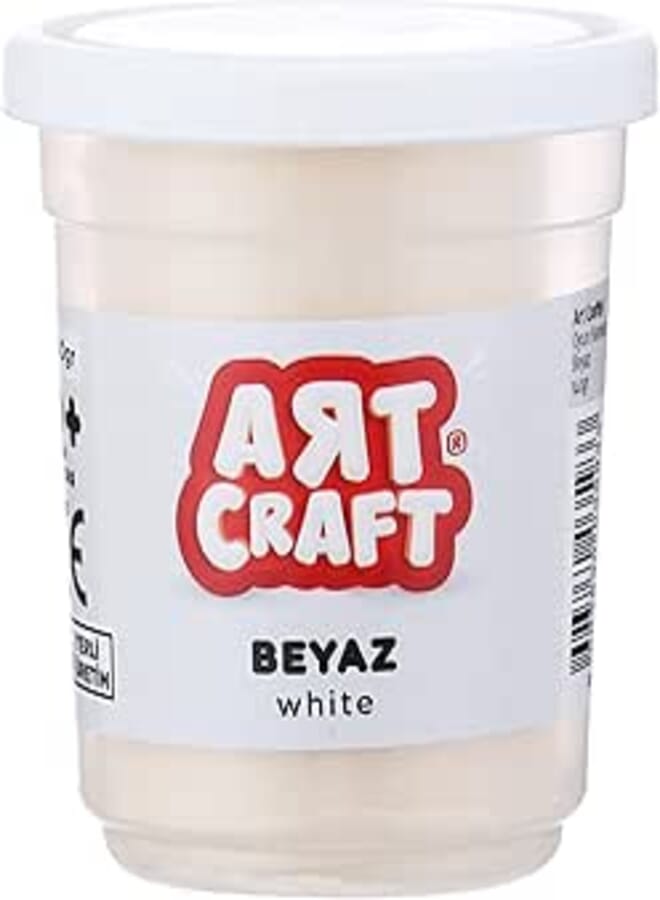 Art Craft Art Craft Single Dough Pot 140 g, White