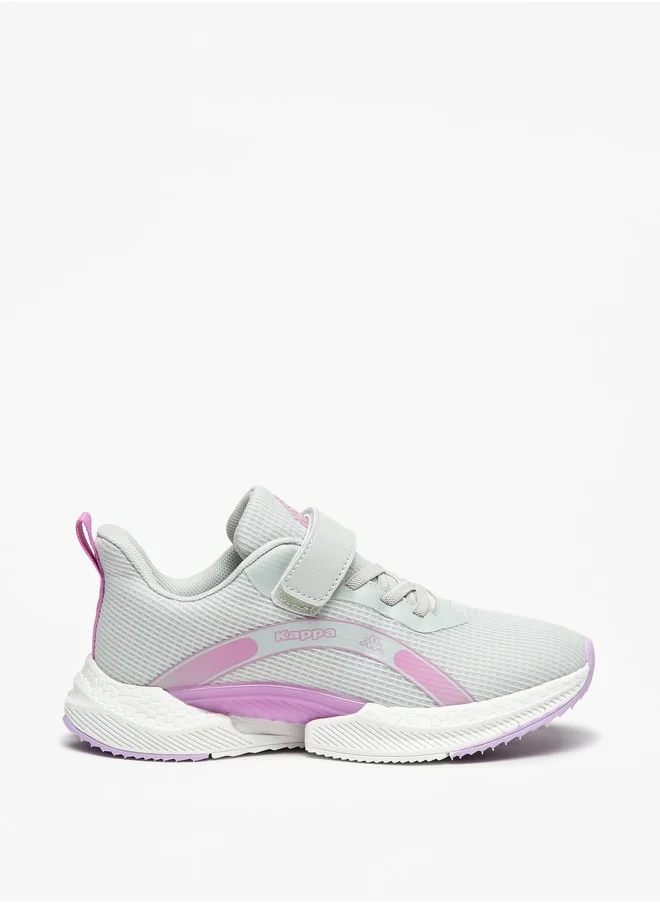كابا Girls' Logo Print Walking Shoes with Hook and Loop Closure