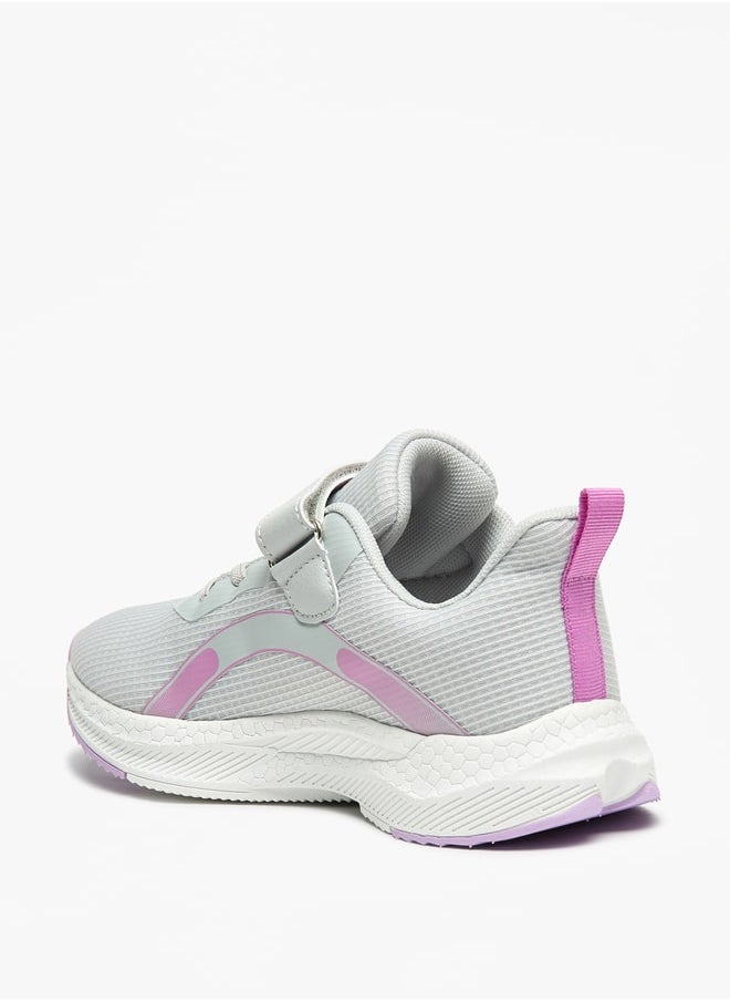 Kappa - Girls' Logo Print Walking Shoes with Hook and Loop Closure - Image 1