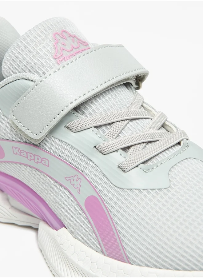 كابا Girls' Logo Print Walking Shoes with Hook and Loop Closure