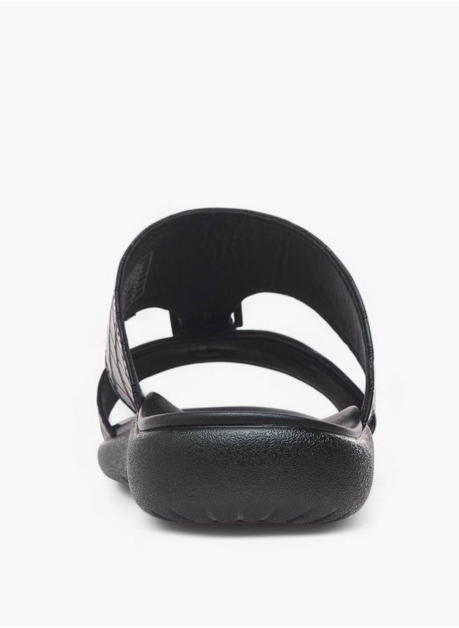 LBL by Shoexpress Buckle Accent Slip-On Arabic Sandals  - Image 4