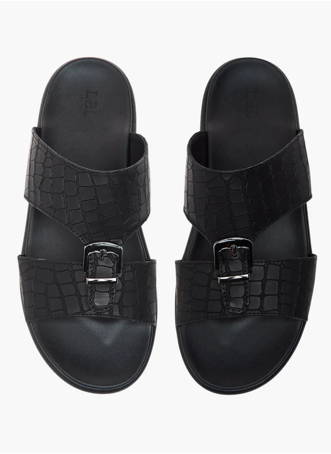 ال بي ال من شو اكسبرس Buckle Accent Slip-On Arabic Sandals