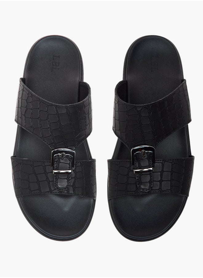 LBL by Shoexpress Buckle Accent Slip-On Arabic Sandals  - Image 1