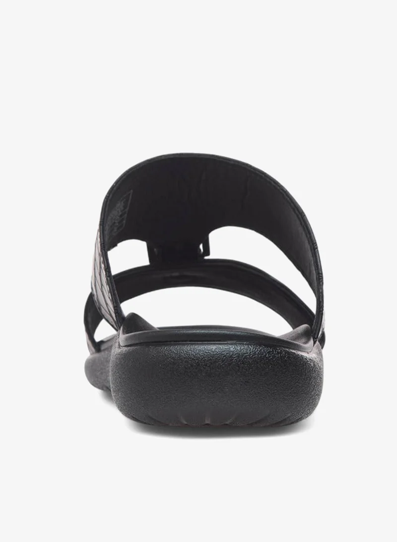 LBL by Shoexpress BLACK Buckle Accent Slip-On Arabic Sandals for Men | Best Price UAE