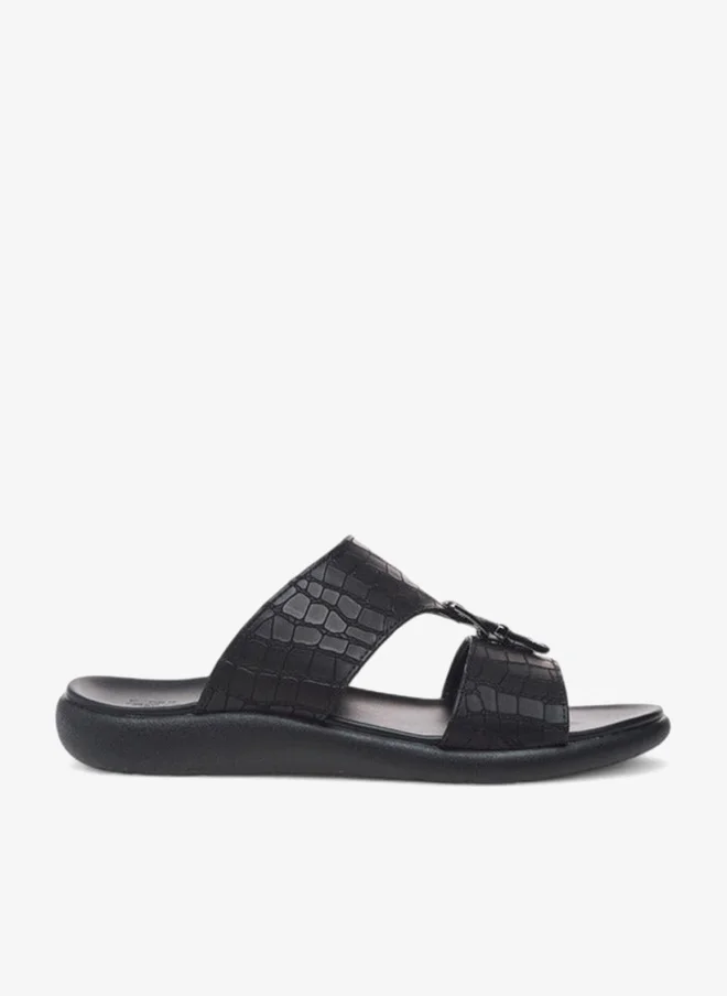Buckle Accent Slip-On Arabic Sandals
