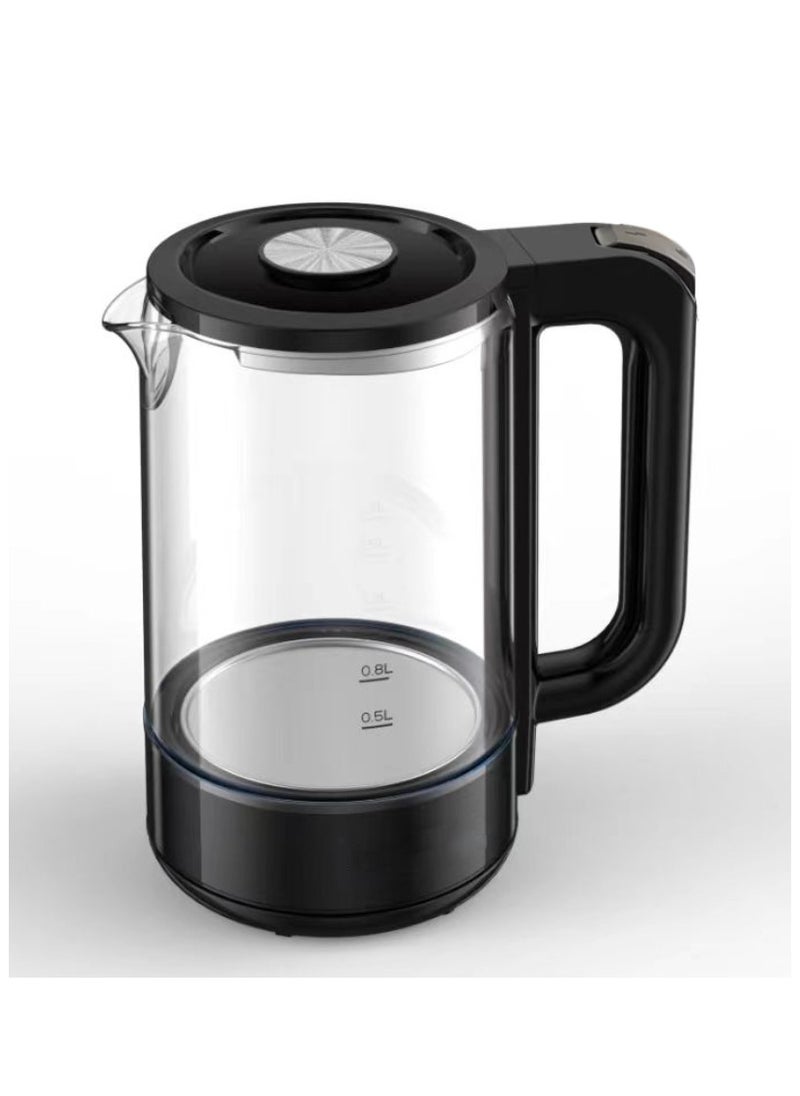 Perfin Electric Kettle Temperature control 1.8L 2200W Glass Kettle with 5 Preset Options& LED Display, Rapid Boil，Keep Warm Function, Water Kettle for Tea& Coffee  - Image 1