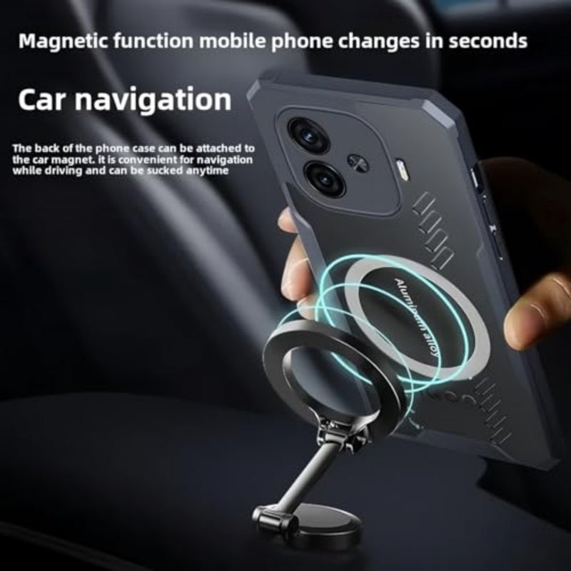 Case Compatible with OnePlus 15 5G, Hole Heat Dissipation Case Hybrid Transparent TPU Bumper Aluminum Alloy Cooling Cover - Image 2