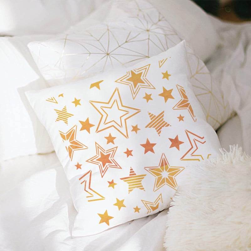 MAYJOYDIY Pentagram Star Template Star Stencils 15.7×39.4inch Flexible PET Hollow Out Painting Stencils for Room DIY Craft on Wood Canvas Furniture Floor - Image 4