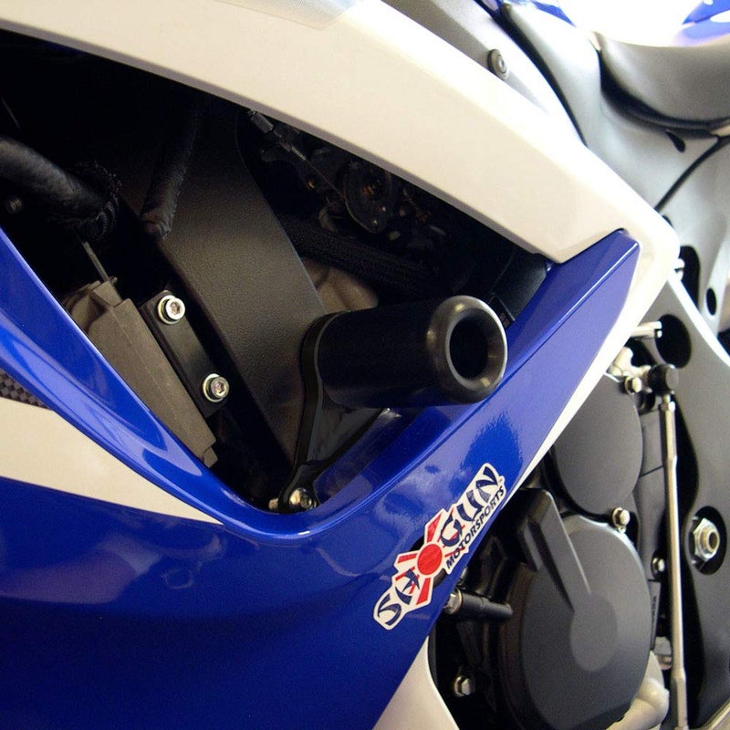 Shogun USA Made Suzuki GSXR600 GSXR750 GSXR 600 GSXR 750 2006 2007 Black No Cut Frame Sliders Fits ABS Non ABS Models 7505419