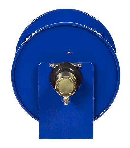 Coxreels 112WL-1-100 Hand Crank Steel Welding Hose Reel, 100W Series – ¼” x 100’, 200 PSI - Easy-to-Use Compact Design - Adjustable Tension Break - Heavy-Duty Steel Construction, Made in the USA, Blue - Image 4