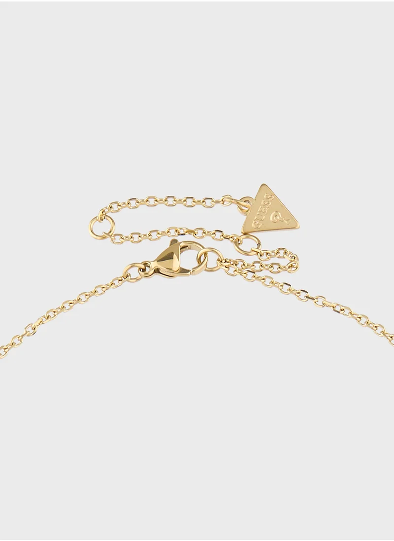 جس Jubn05056Jwygt/U 16-18 Inch Heart Charm Necklace