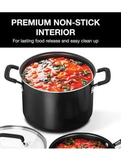 Cuisinart Non - Stick Nesting Cookware Set - 11 Pieces Inclusds Saucepan, Saute Pan, Stock Pot, and Skillets Black  - Image 2