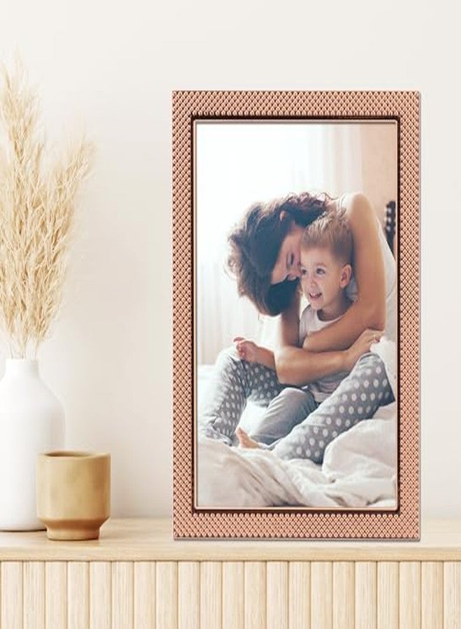 Lawrence Frames Lawrence Royal Designs 5x7 Fawn Pin Dot Pattern Copper Picture Frame, Metallic - Image 2