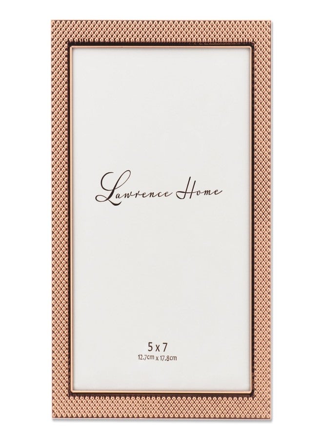 Lawrence Frames Lawrence Royal Designs 5x7 Fawn Pin Dot Pattern Copper Picture Frame, Metallic - Image 1