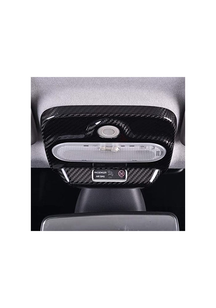 QASULER Carbon Fiber Car Roof Console Cover - Image 3