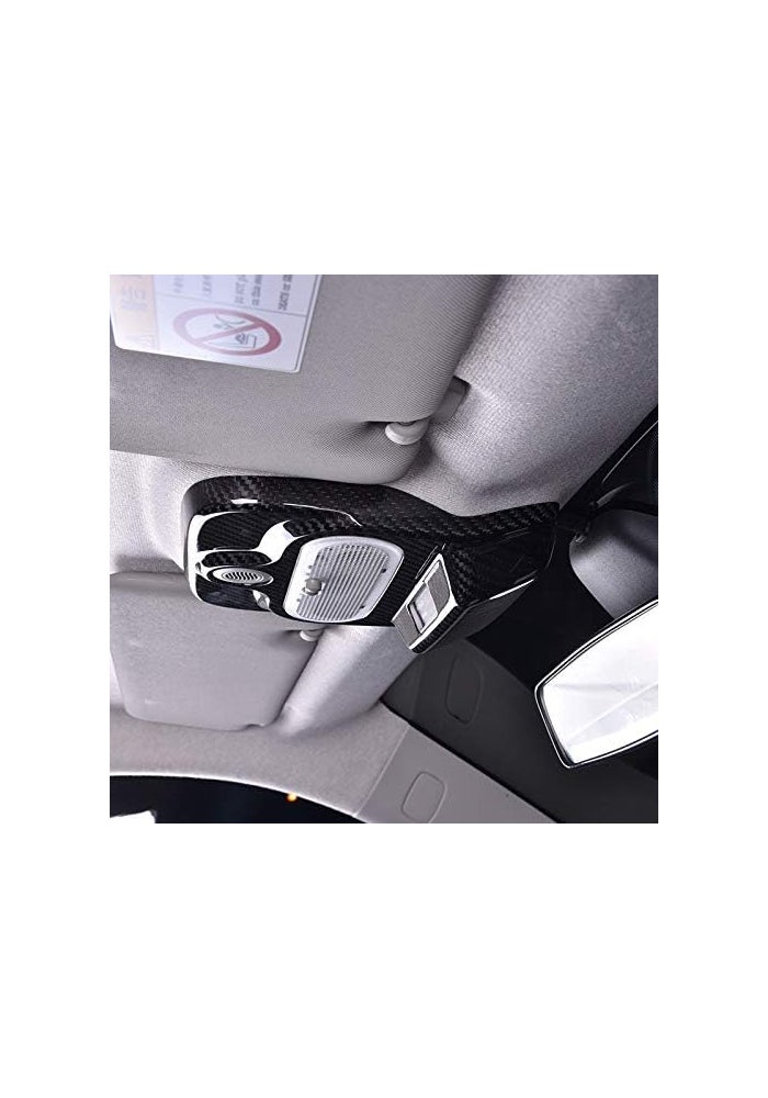 QASULER Carbon Fiber Car Roof Console Cover - Image 5