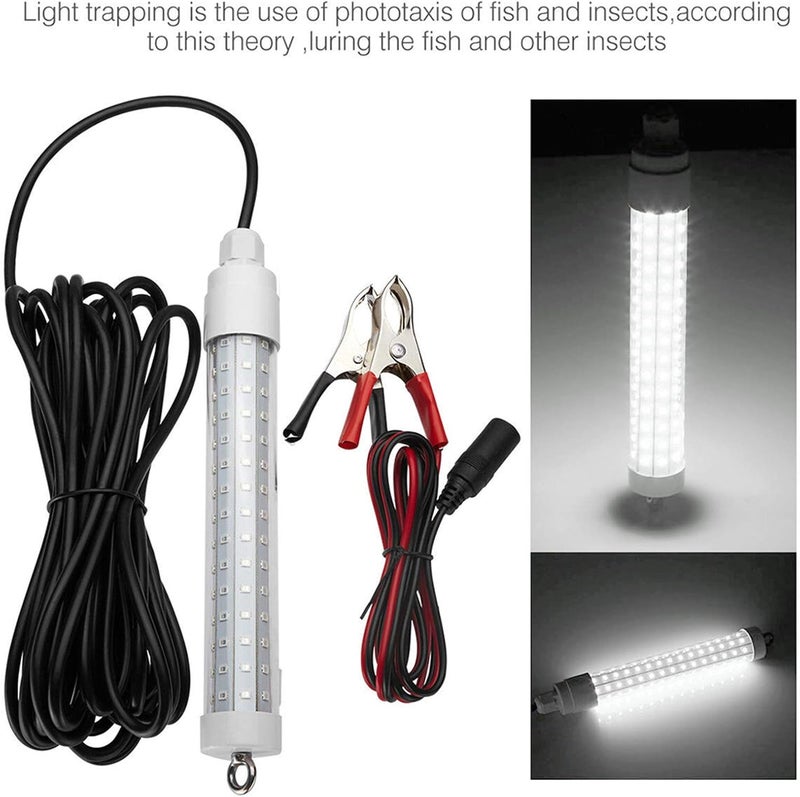 klarako Waterproof LED Underwater Light Lamp AC/DC 12V/24V 1000LM for Submersible Night Fishing Boat Outdoor Lighting White Lights Lamps - Image 2