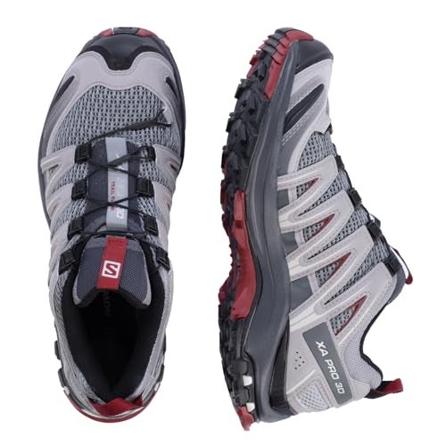 Salomon Men’s XA PRO 3D Trail Running Shoes - Monument/Ebony/Red Dahlia - 9 - Image 5