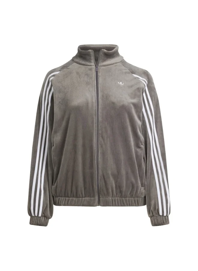 اديداس اوريجينالز adidas VELVET TT Brown Originals Women TRACK TOPS