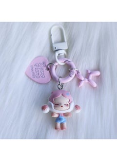 Generic Bubble Mart Hug Series Cute Love Blow Dog Dopamine Mobile Phone Chain Keychain Bag Hanging Ornaments For Women-Specifications:Labubu Acorn  - Image 4