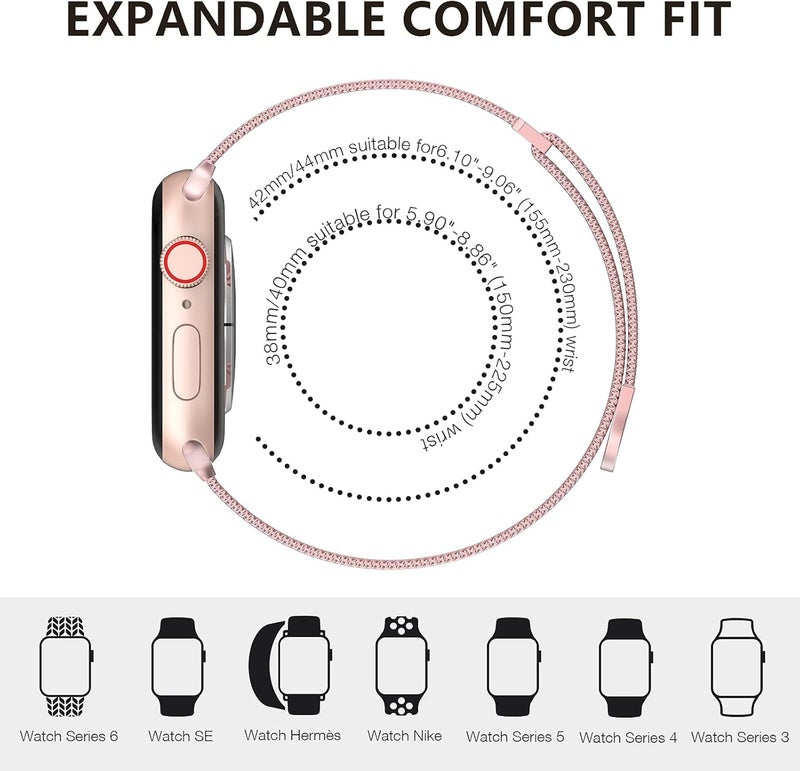 ANYOGRO Compatible with Apple Watch Band 49mm 46mm 44mm 42mm 41mm 40mm 38mm for Women Men,Magnetic Metal Stainless Steel Strap for Ultra 3/2/1 Series 11 10 9 8 7 6 5 4 3 2 SE - Image 4