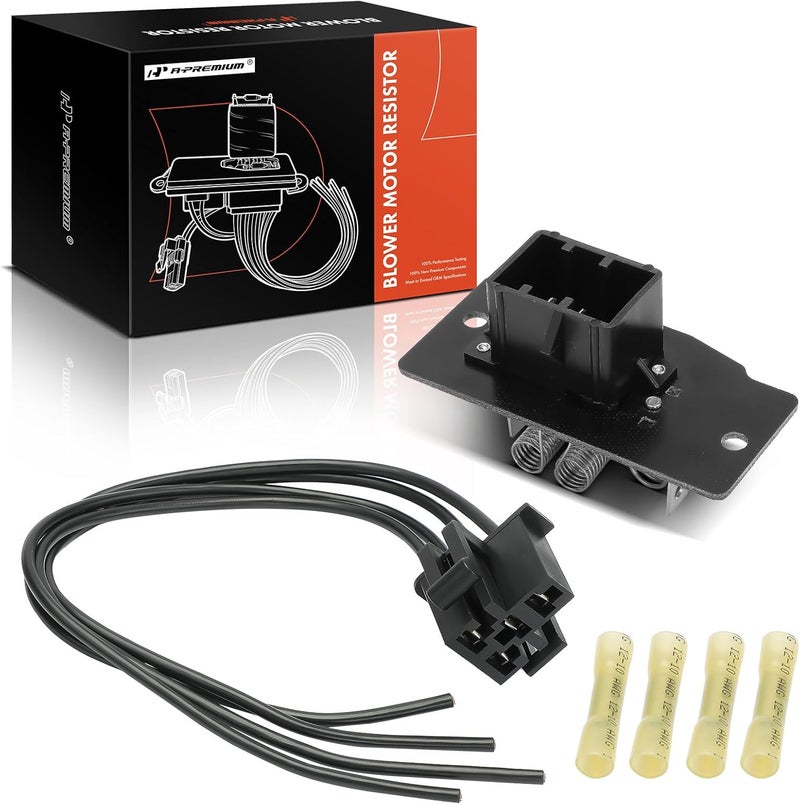 A-Premium HVAC Blower Motor Resistor with Wire Harness Kit - Image 1