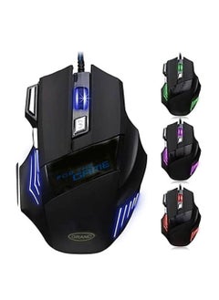 Gaming Mouse Colorful Lightning With 7 Button And Nylon Braided Wire Elegant Appearance Efficient Gaming Mouse 3200 Dpi For Laptop & For Computer - Black Silver - pzsku/Z971CFF3CA5CCA45208B1Z/45/_/1706099499/f818834f-ee39-47e7-a77d-7b60236ffd21