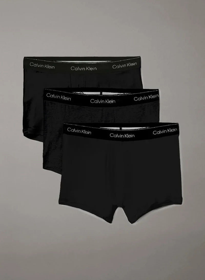 Calvin Klein 3 Pack Trunks - Icon Cotton Stretch