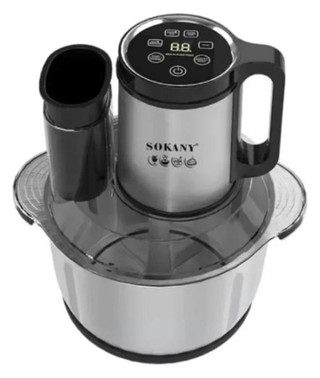 سوكاني كبة سوكاني ديجيتال ، ستانلس ستيل سعة 5.5 لتر، بقوة 1200 واط، متعددة الاستخدامات 6 في 1 – لتقطيع وفرم اللحوم والخضروات – الموديل SK-06013N، ضمان لمدة عام - Image 1