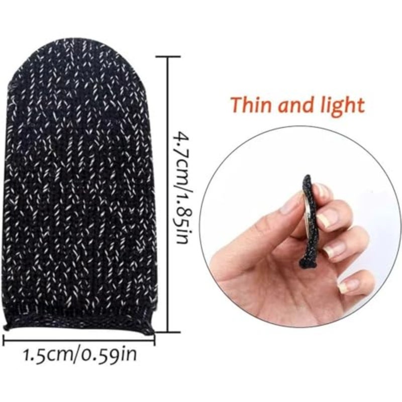 10 Pcs Screen PUBG Gaming Finger Sleeve Game Controller Mobile Sweatproof Gloves - Image 5