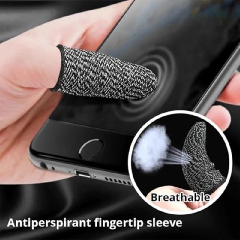 10 Pcs Screen PUBG Gaming Finger Sleeve Game Controller Mobile Sweatproof Gloves - Image 3