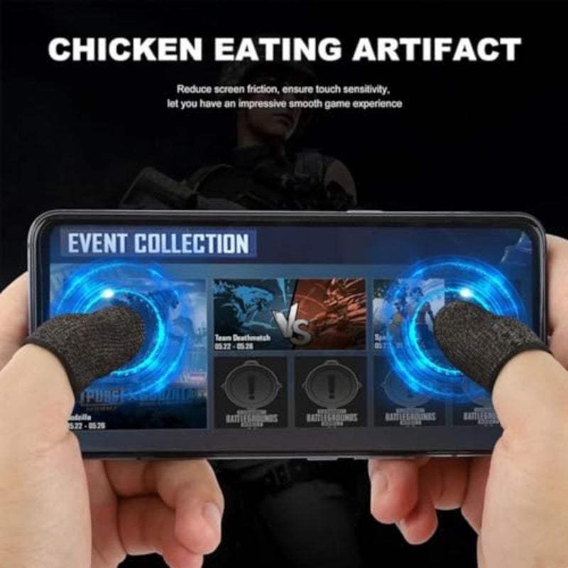10 Pcs Screen PUBG Gaming Finger Sleeve Game Controller Mobile Sweatproof Gloves - Image 2