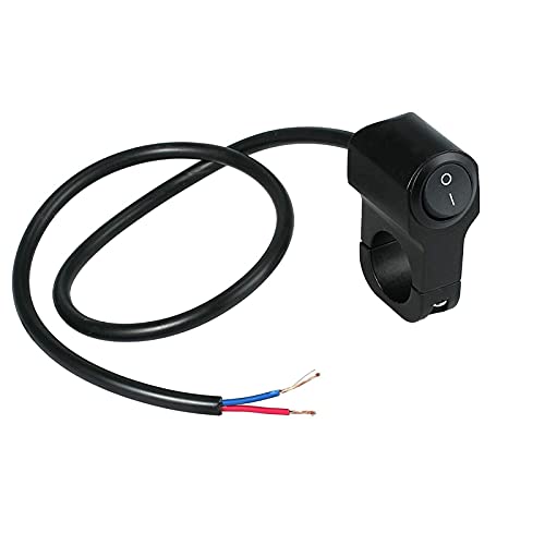 RAYANA 12V 7/8" Motorcycle Handlebar Waterproof Control Switch Aluminum Alloy for 22mm(23mm) Handlebar Light Switch(for Spotlight Headlight Electrical System) Interrupteur Moto - Image 2