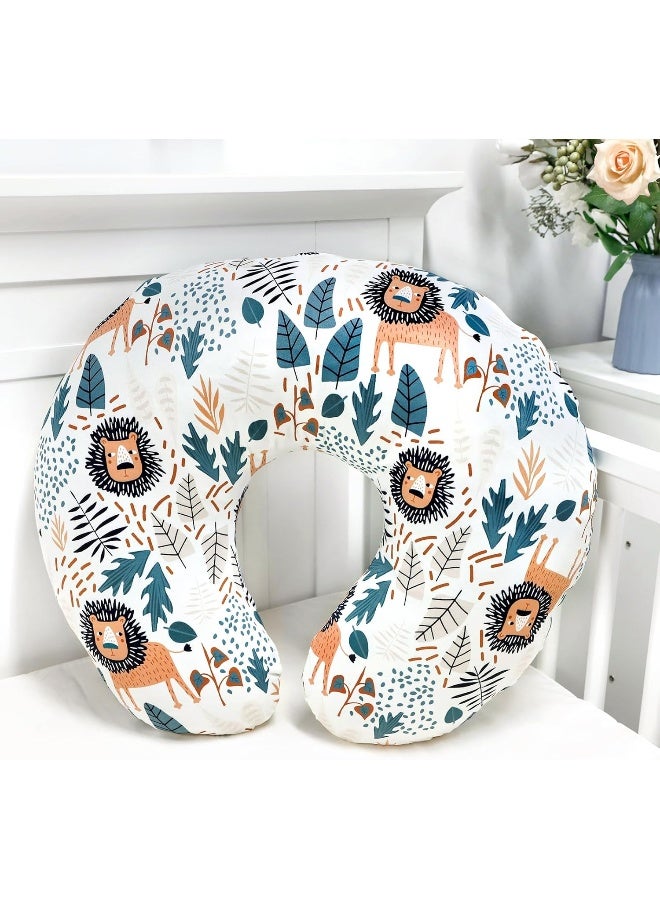 SWESEN Nursing Pillow Cover, Lion Breastfeeding Pillows Covers, Snug Fits Nursing Pillow Slipcovers for Boys Girls, Ultra Soft and Stretchy, Animal - Image 5
