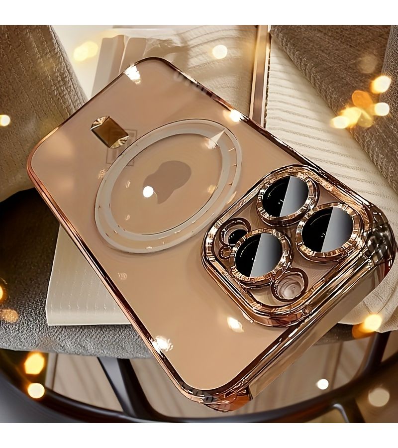 Blue Magsafe Magnetic Transparent Phone Case For iPhone 12 Pro - Image 3
