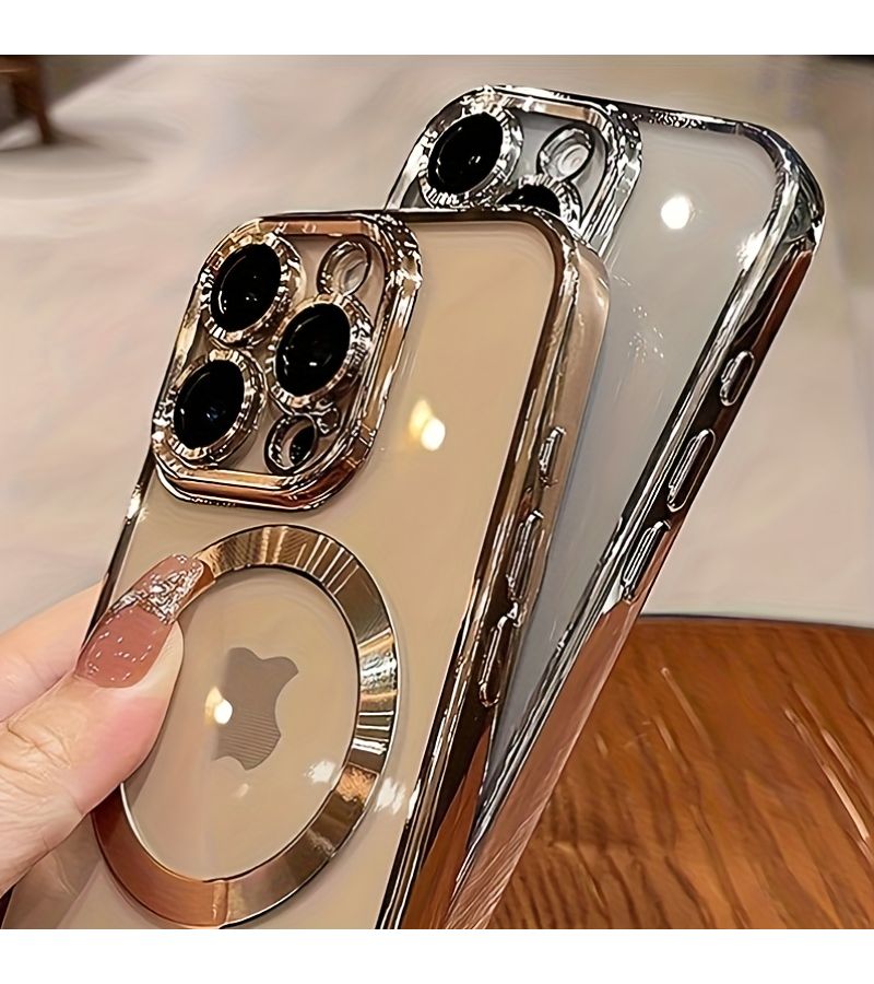 Blue Magsafe Magnetic Transparent Phone Case For iPhone 12 Pro - Image 5