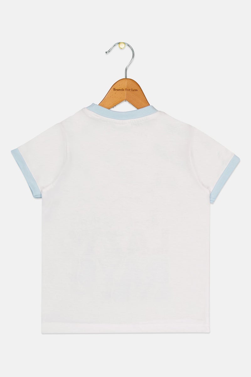 Peanuts Toddlers Boy Crew Neck Short Sleeve Peanuts Print Top, White - Image 3